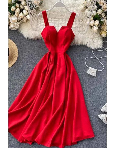 Fashion V-neck Back Bandage Dress Women Elegant Big Swing Long Party Dress