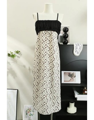 Women Dress Superior Print Backless Bandage Vacation Party Long Dress